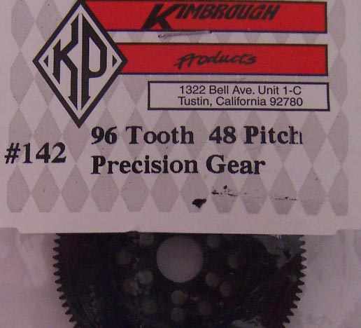 KP142  Kimbrough 96 Tooth 48 Pitch Spur Gear