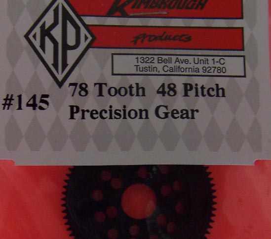 KP145 Kimbrough 78 Tooth 48 Pitch Spur Gear