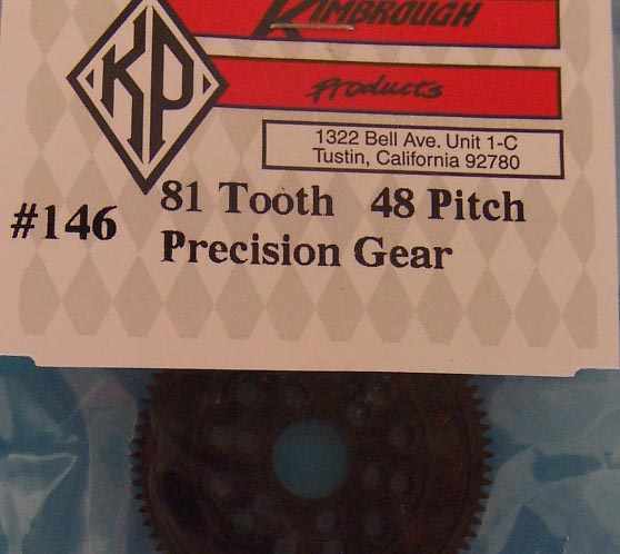 KP146 Kimbrough 81 Tooth 48 Pitch Spur Gear