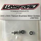 LNS7933 Lunsford Titanium Brushless Motor Screws