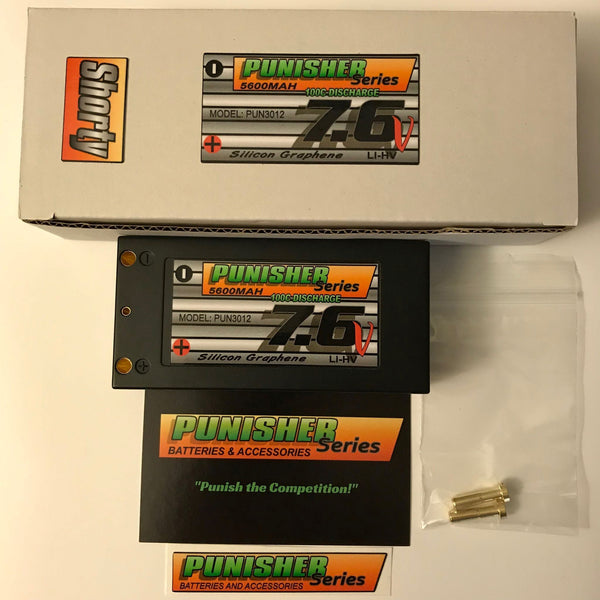 PUN3012 Punisher Series 5600 100cc Shorty Pack Lipo Battery