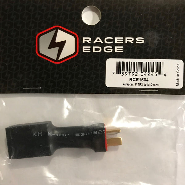 RCE1604 Racers Edge Battery Adapter Female to Male Deans T-Plug