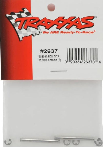 2637 Traxxas 31.5mm Chrome Suspension Pin Set (2) Nitro Stampede