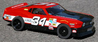 B136 McAllister Racing 70 Boss Mustang Street Stock Body w/ Decal
