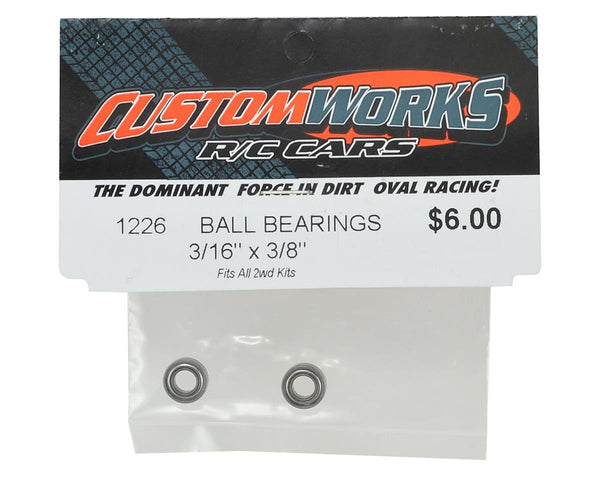 1226 Custom Works 3/16 x 3/8" bearings