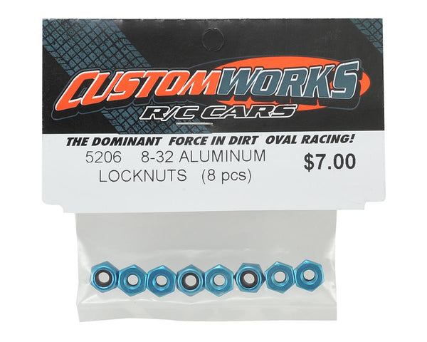 5206 Custom Works 8-32 Aluminum Locknut (8)