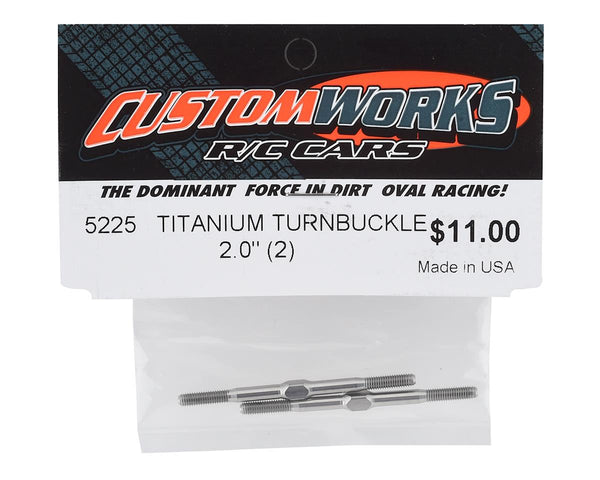 5225 Custom Works 2.0" Titanium Turnbuckles