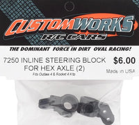 7250 Custom Works Outlaw 4 Hex Axle Inline Steering Block (2)
