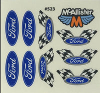 D523 Ford Blue Oval Decals