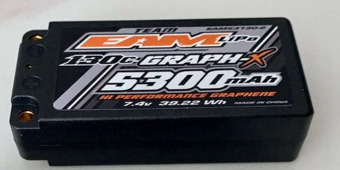 EAM5300 Team EAM 5300 130C Graphene 2S Shorty Battery