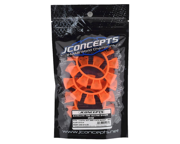 JCO22126 JConcepts "Satellite" Tire Gluing Rubber Bands Orange