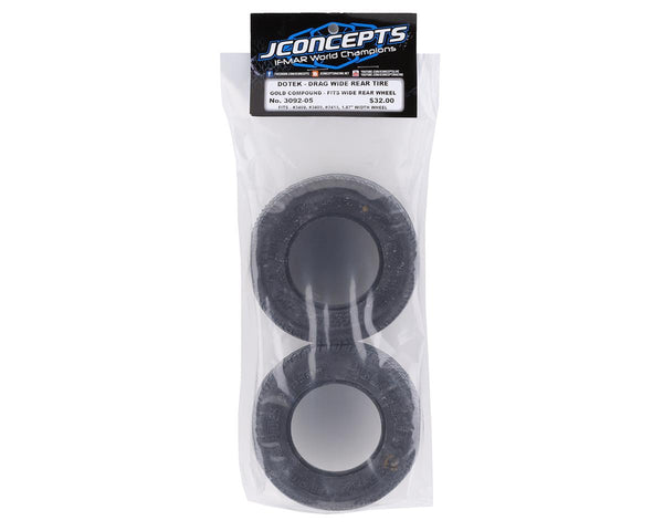 JCO309205 JConcepts Dotek Street Eliminator SCT Drag Racing Rear Tires (2) (Gold)