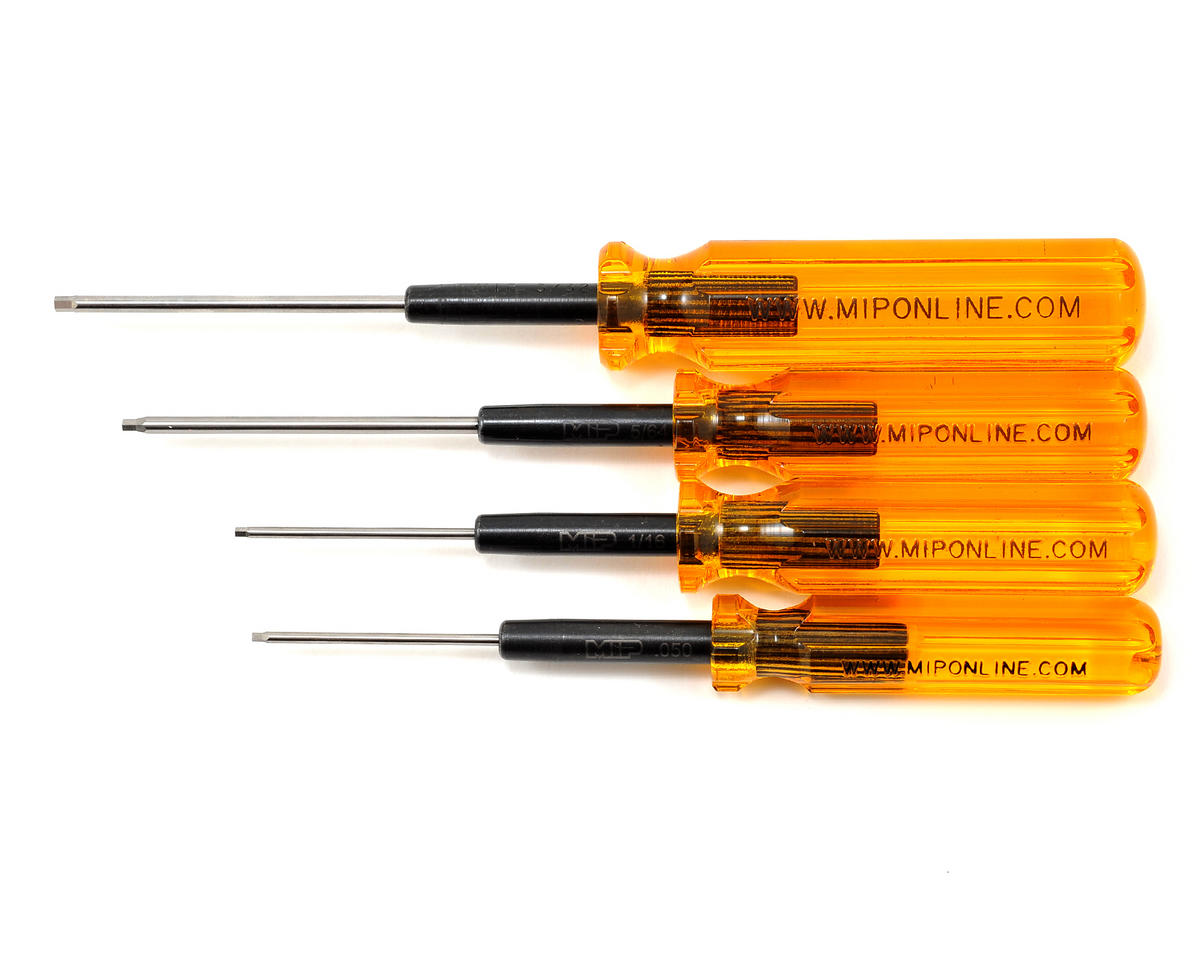 MIP9501 MIP Thorp Standard SAE Hex Driver Wrench Set (4) (.050, 1