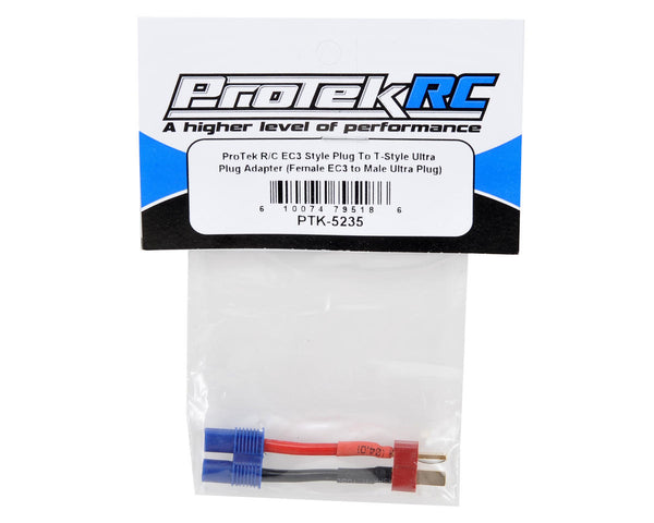 PTK5235  ProTek RC EC3 Style to T-Style Ultra Plug Adapter (Female EC3/Male Ultra)