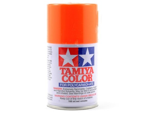 TAM86024 Tamiya PS-24 Fluorescent Orange Lexan Spray Paint (100ml)