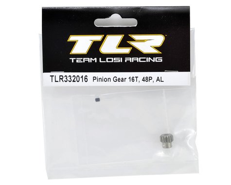 TLR332016 Team Losi Racing Aluminum 48P Pinion Gear (3.17mm Bore) (16T)