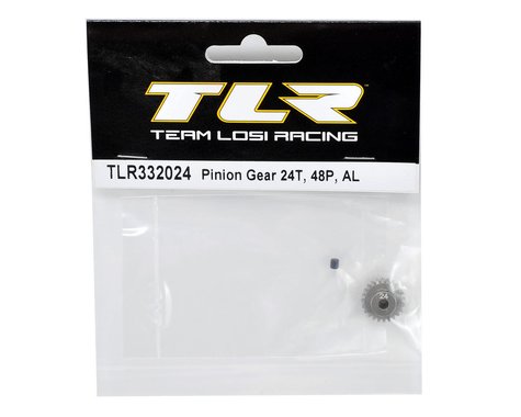 TLR332024 Team Losi Racing Aluminum 48P Pinion Gear (3.17mm Bore) (24T)