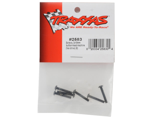 2583 Traxxas 3x18mm Button Head Screws (6)