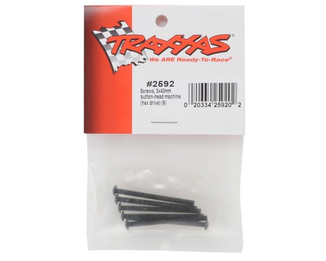 2592 Traxxas 3x40mm Button Head Screws (6)