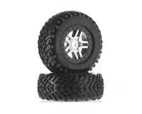 5975X Traxxas Pre-Mounted Short Course Tires, scts1/ wheels,ss,sat/blk
